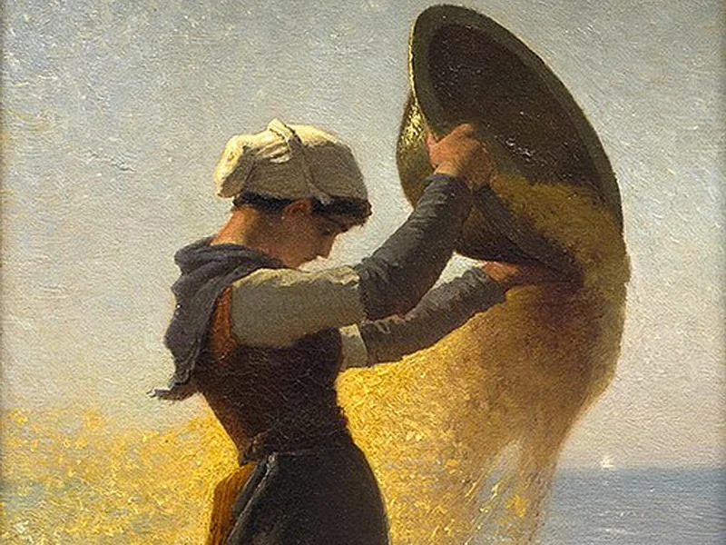 1826-François Nicolas Augustin Feyen - Macchina vagliatrice (souvenir di Cancale) (1867)